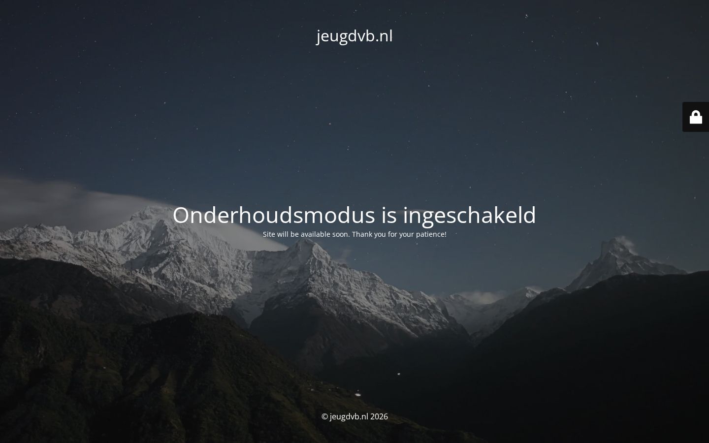 Schermafbeelding van de website jeugdvb.nl